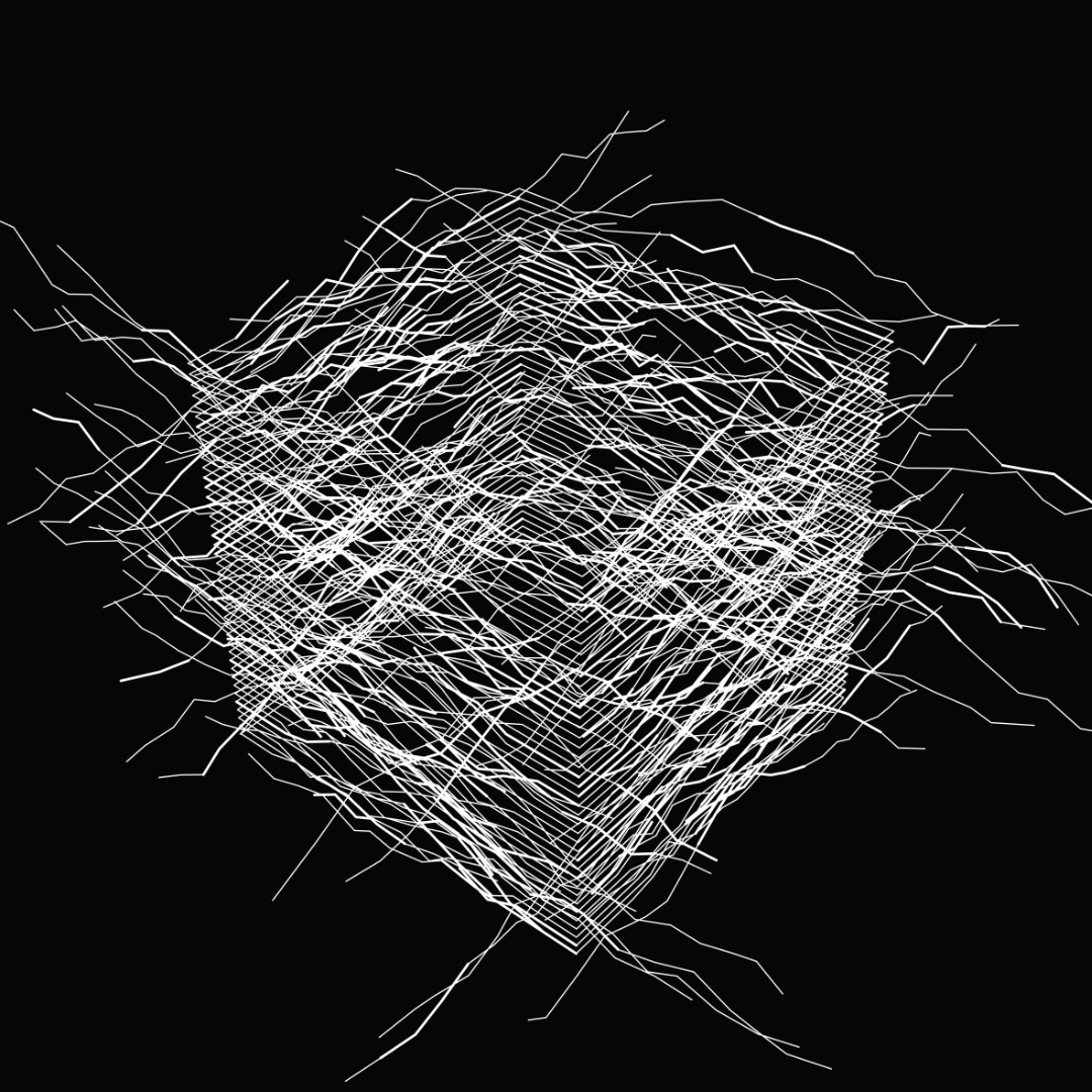 Hans Dehlinger, LINE CUBE #5, 2024. 