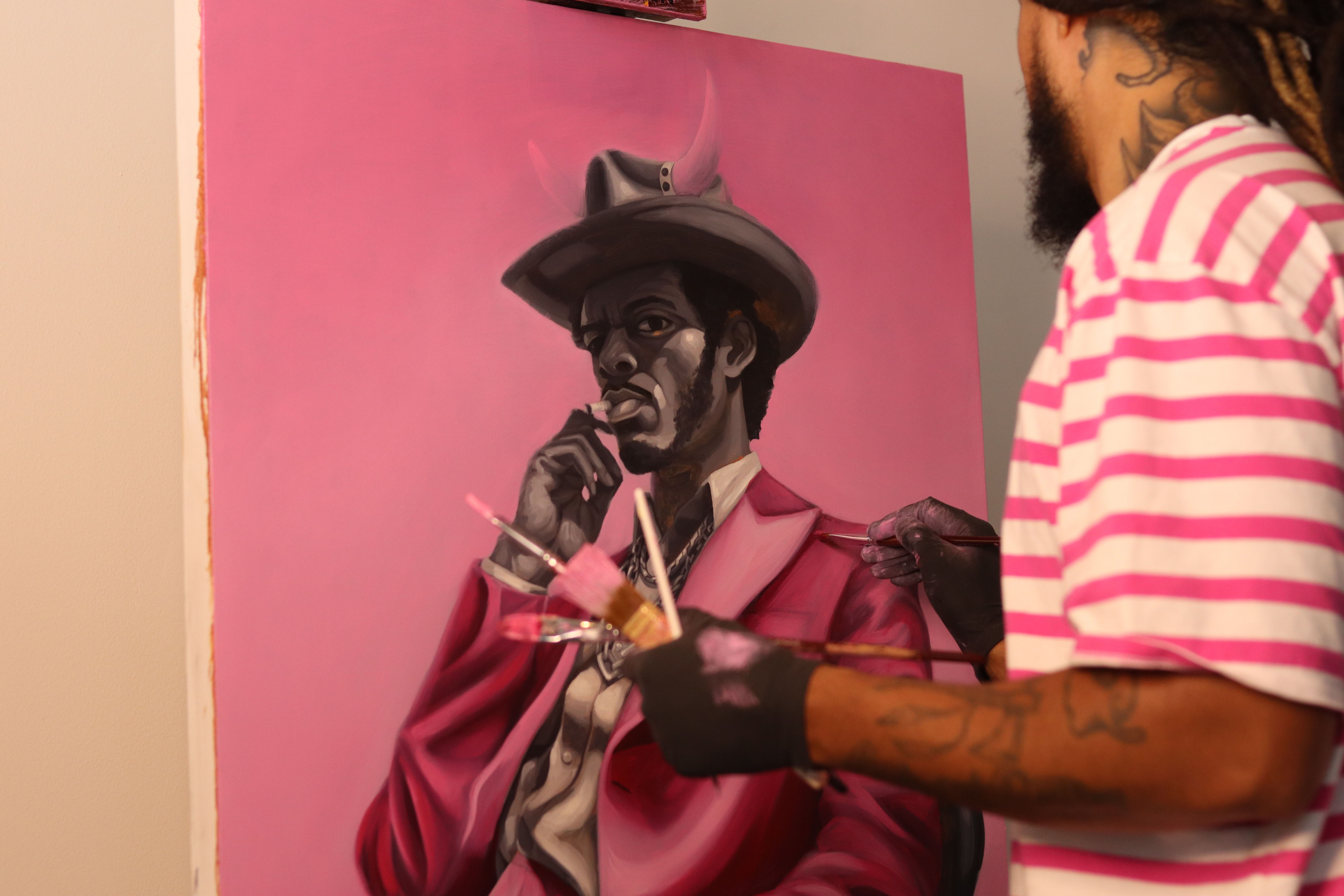 "Rhinestone is a flashy dresser, cold-blooded killer, with rapper jewelry."