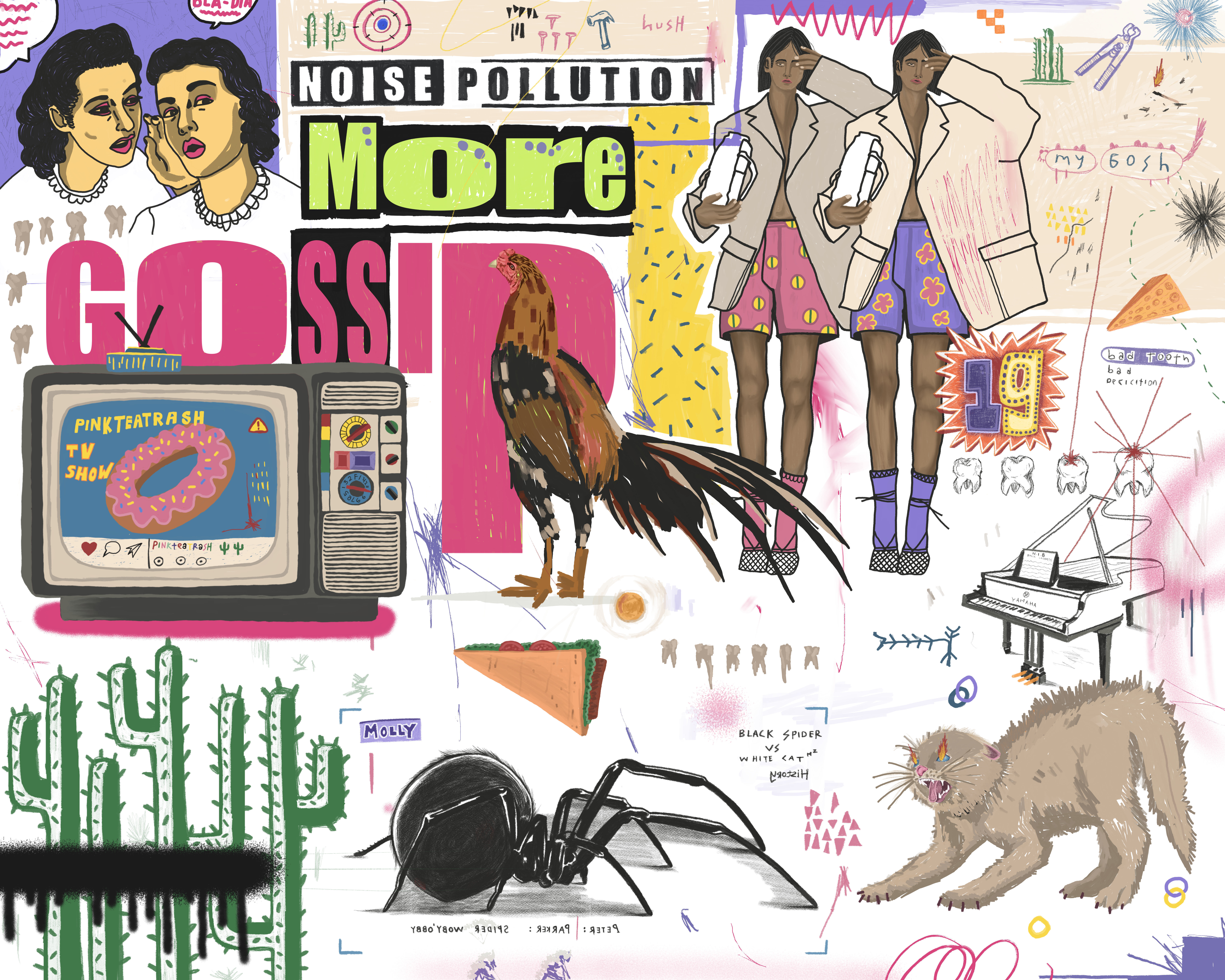 Pink Tea Trash - " Gossip " 