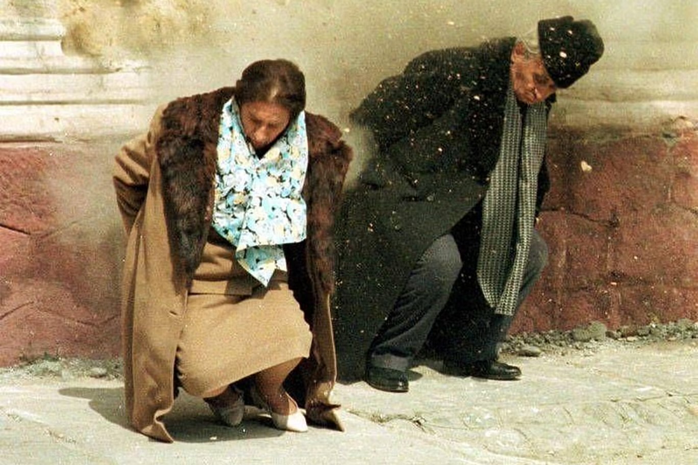Elena and Nicolae Ceauşescu on Christmas Day in 1989