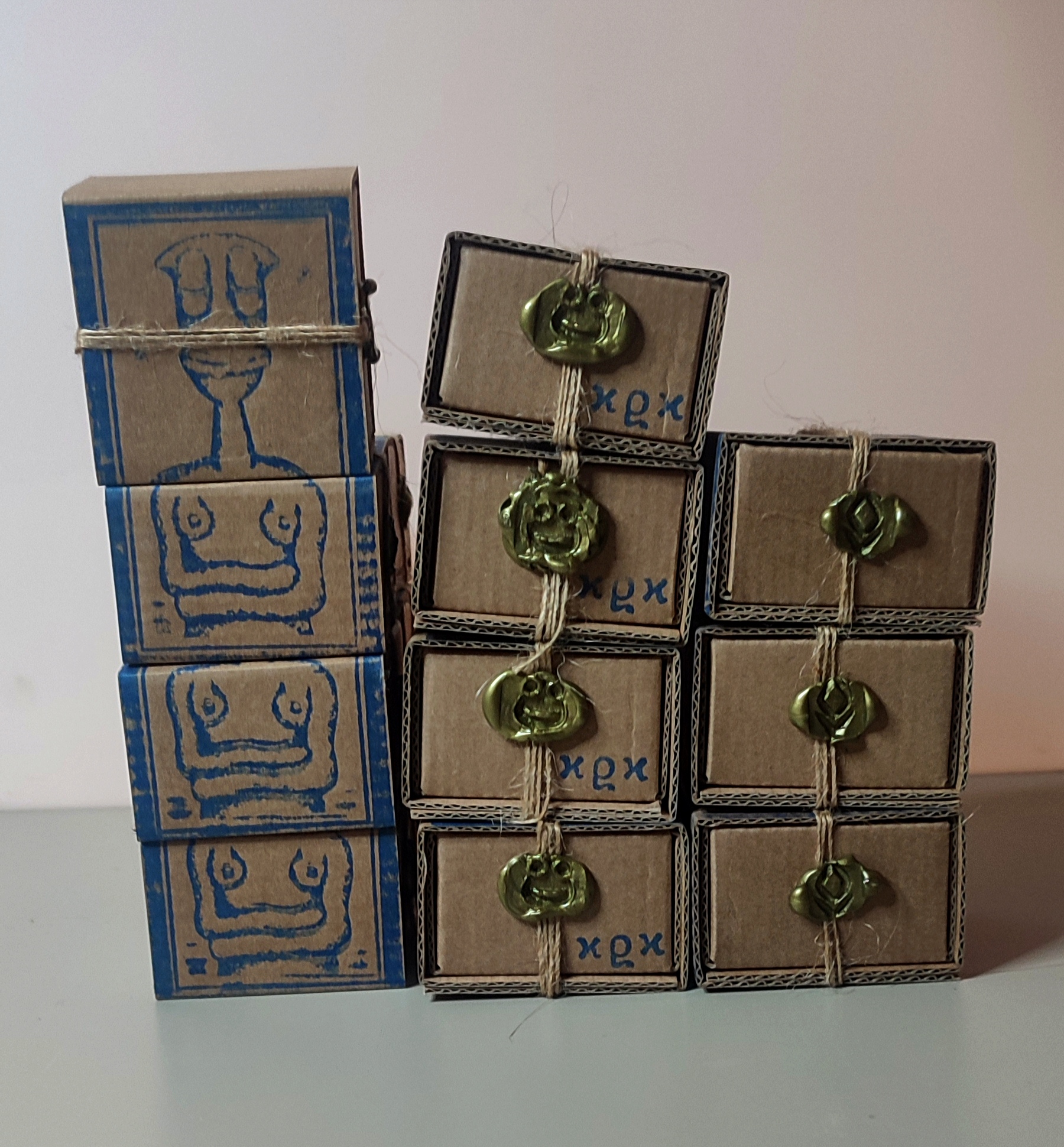 Pandora's boxes" each coin was sealed in those boxes"