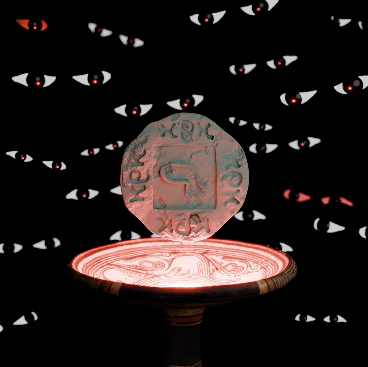 Digital Charon's obol "Whale" -3d asset