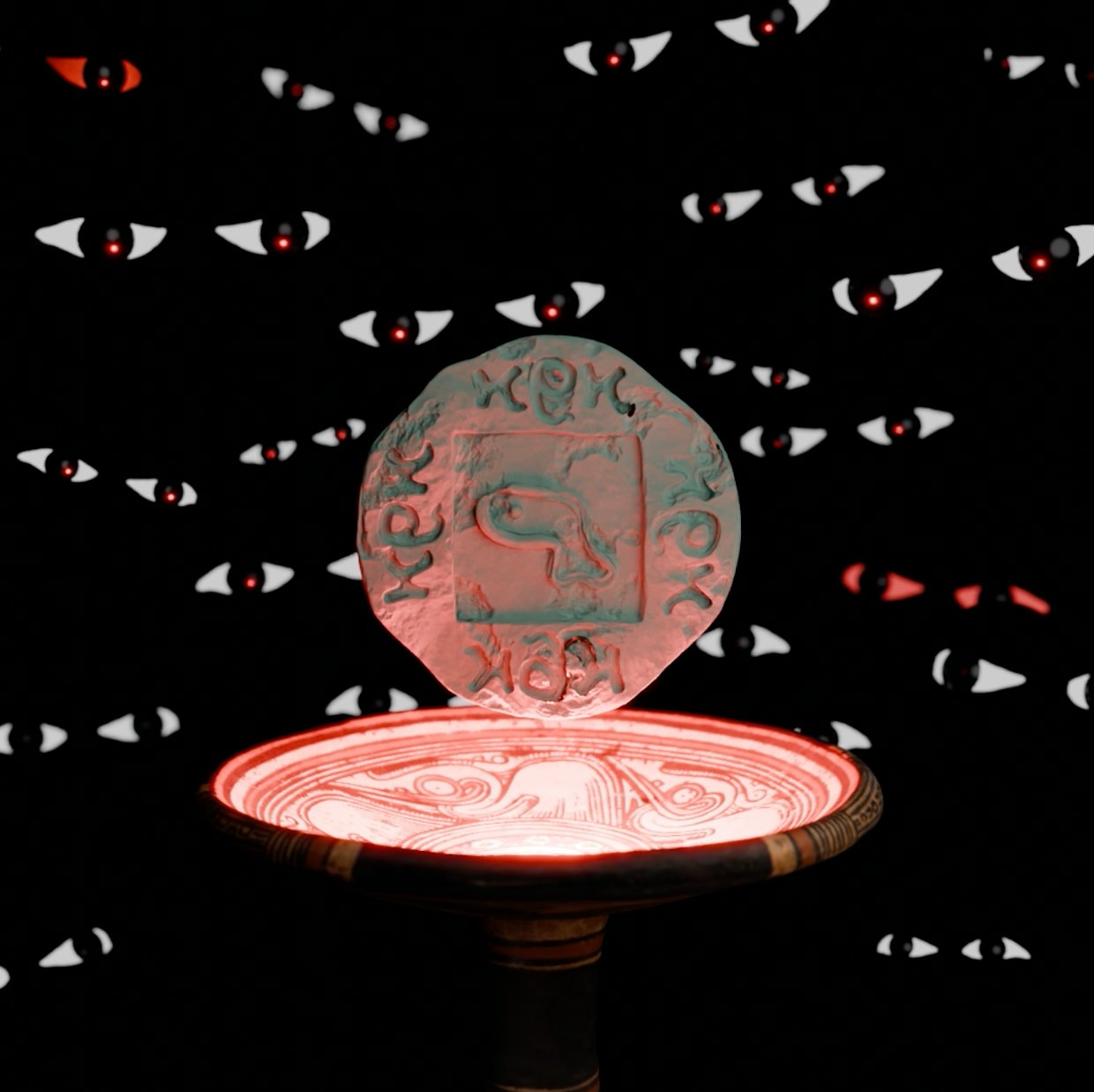 Digital Charon's obol "Whale" -3d asset