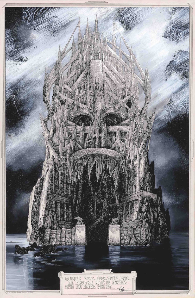 Board from Lone Sloane - Gail, published in 1977 (Edition Philippe Druillet)