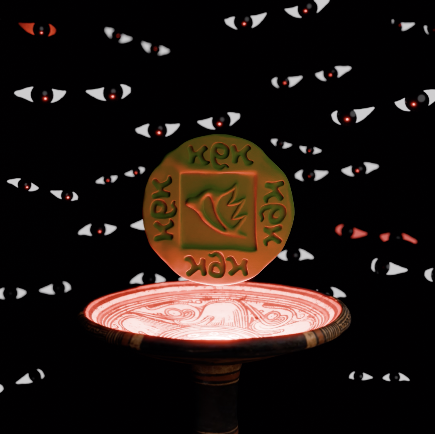 Digital Charon's obol "twitter" -3d asset