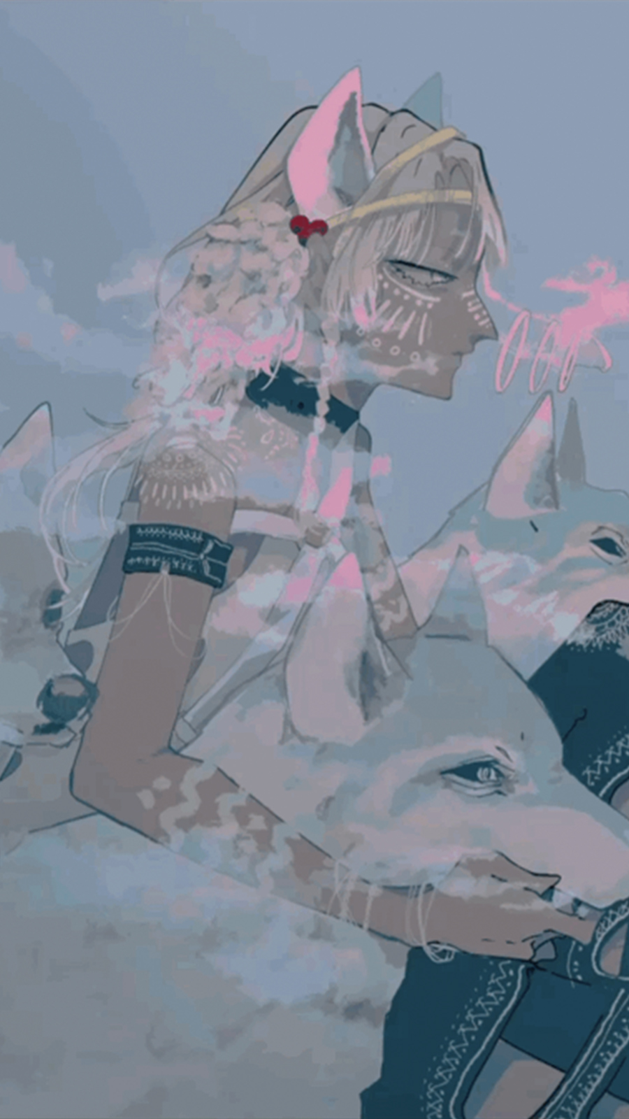 Videostill from 'The White Wolf, and the Girl' by Mochataro