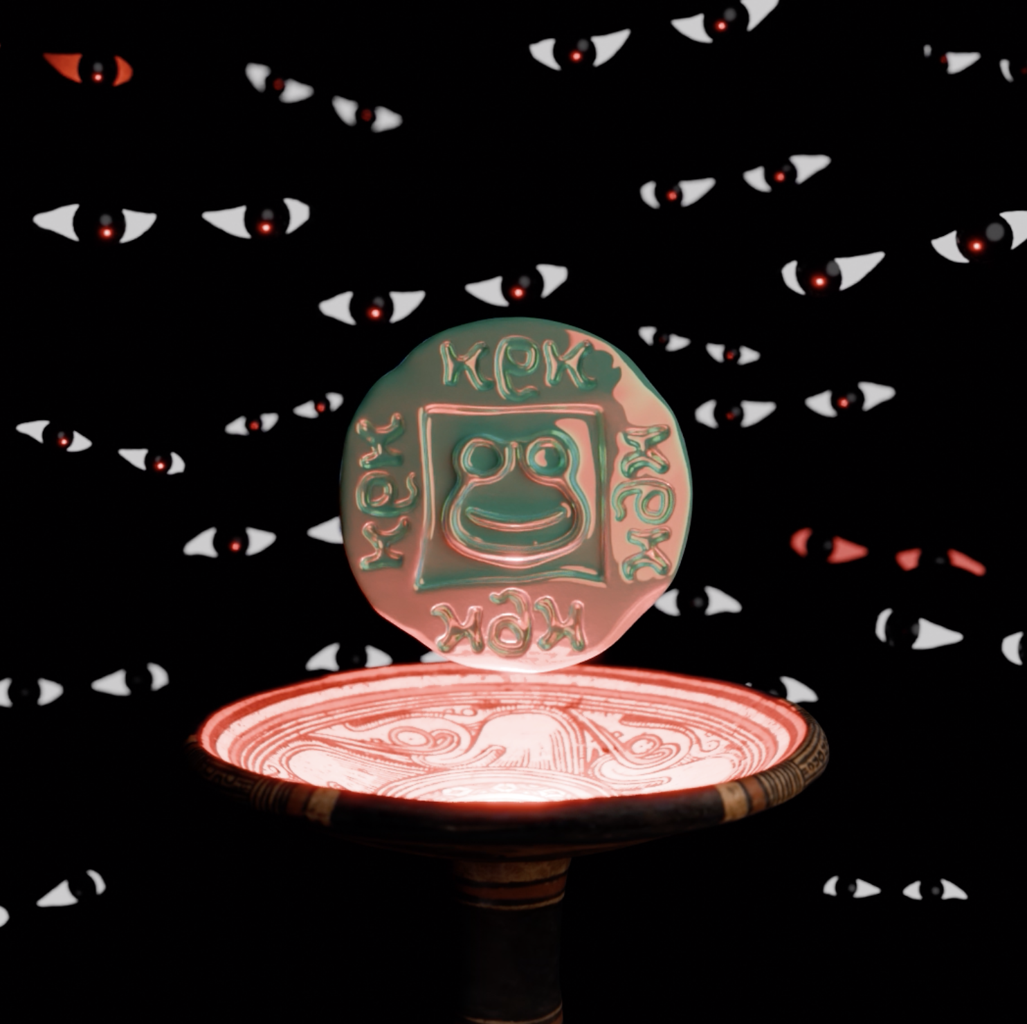 Digital Charon's obol "Pepe" -3d asset