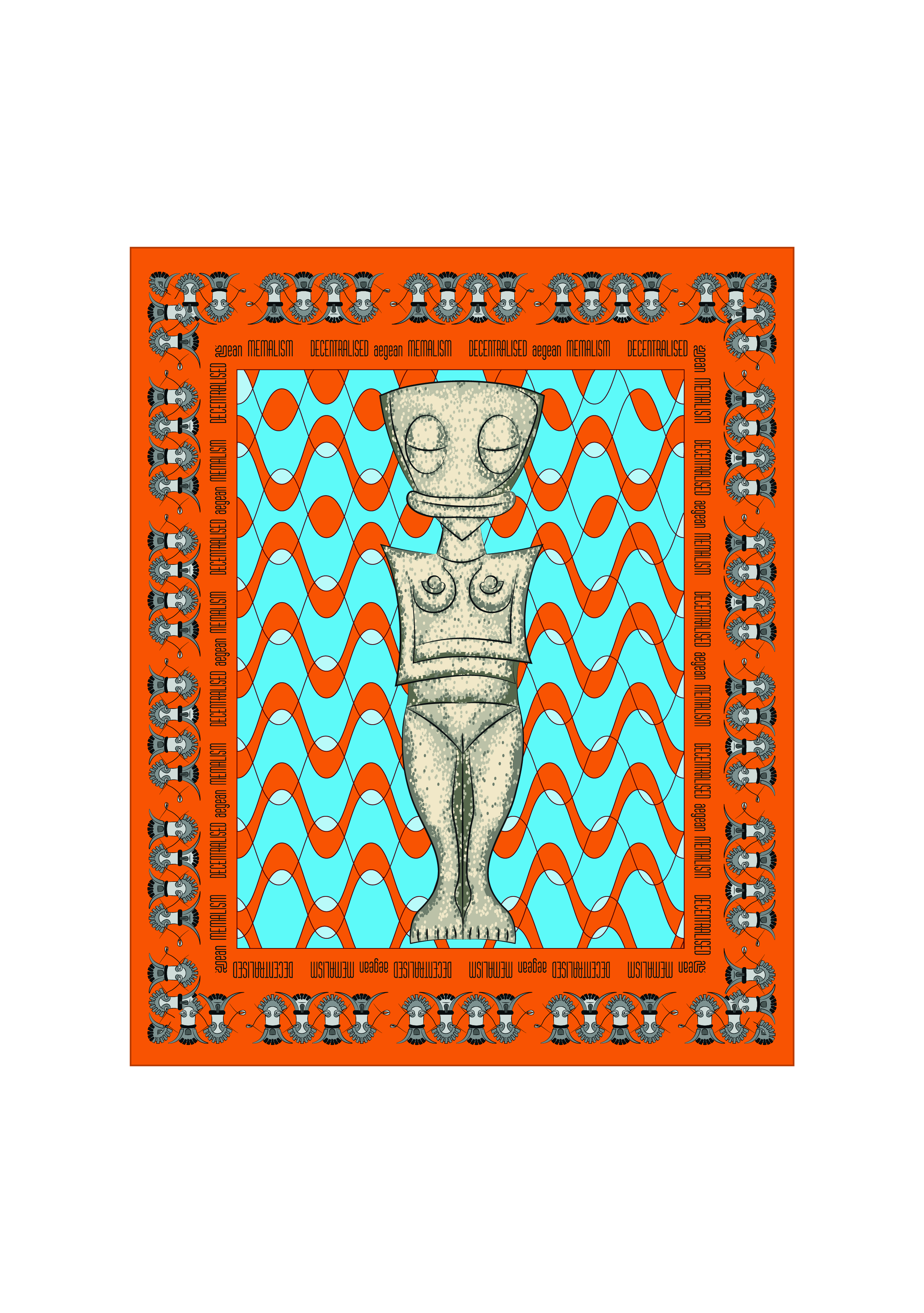 illustration with ornaments and patterns