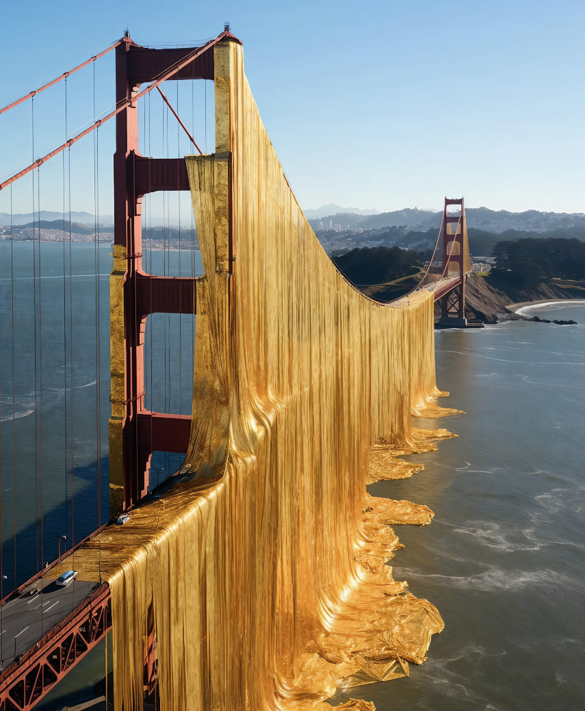 Golden Gate, AI-generated image by If Only (mint on demand)