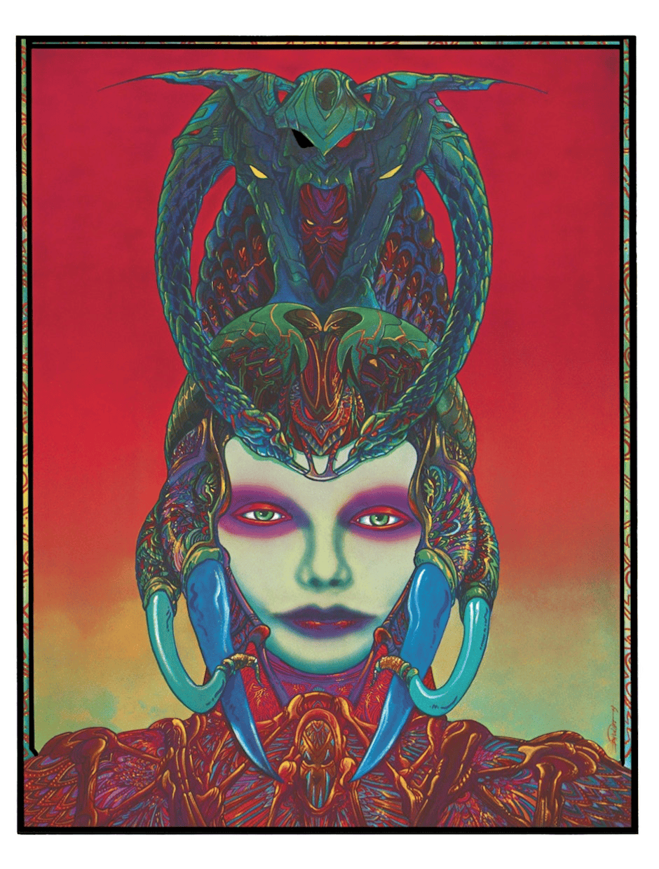 He also decided to paint large works on canvas for all close portraits of the queen.