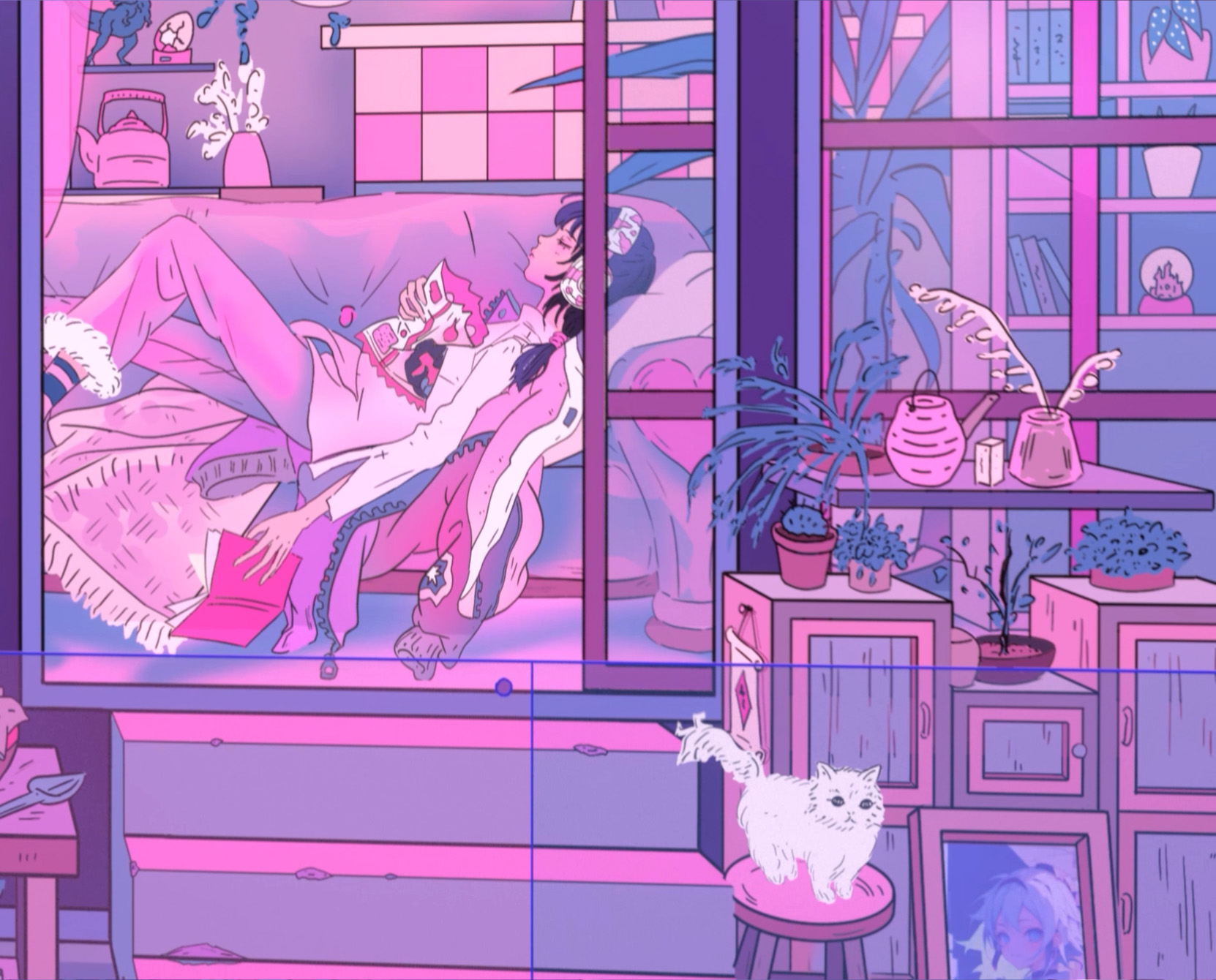 Still from "Cat's Away, Dreams Will Play"