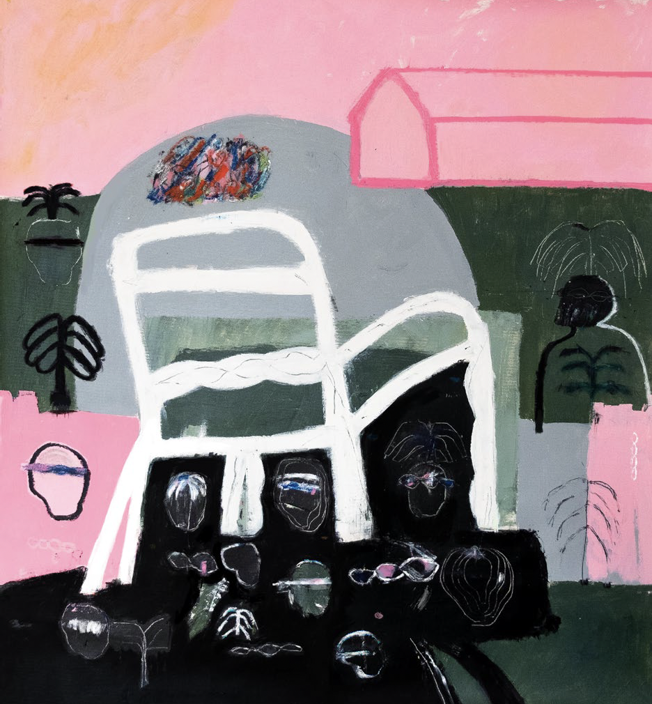 Madman's Throne by Primitive RE. Painting available at Colonna Contemporary