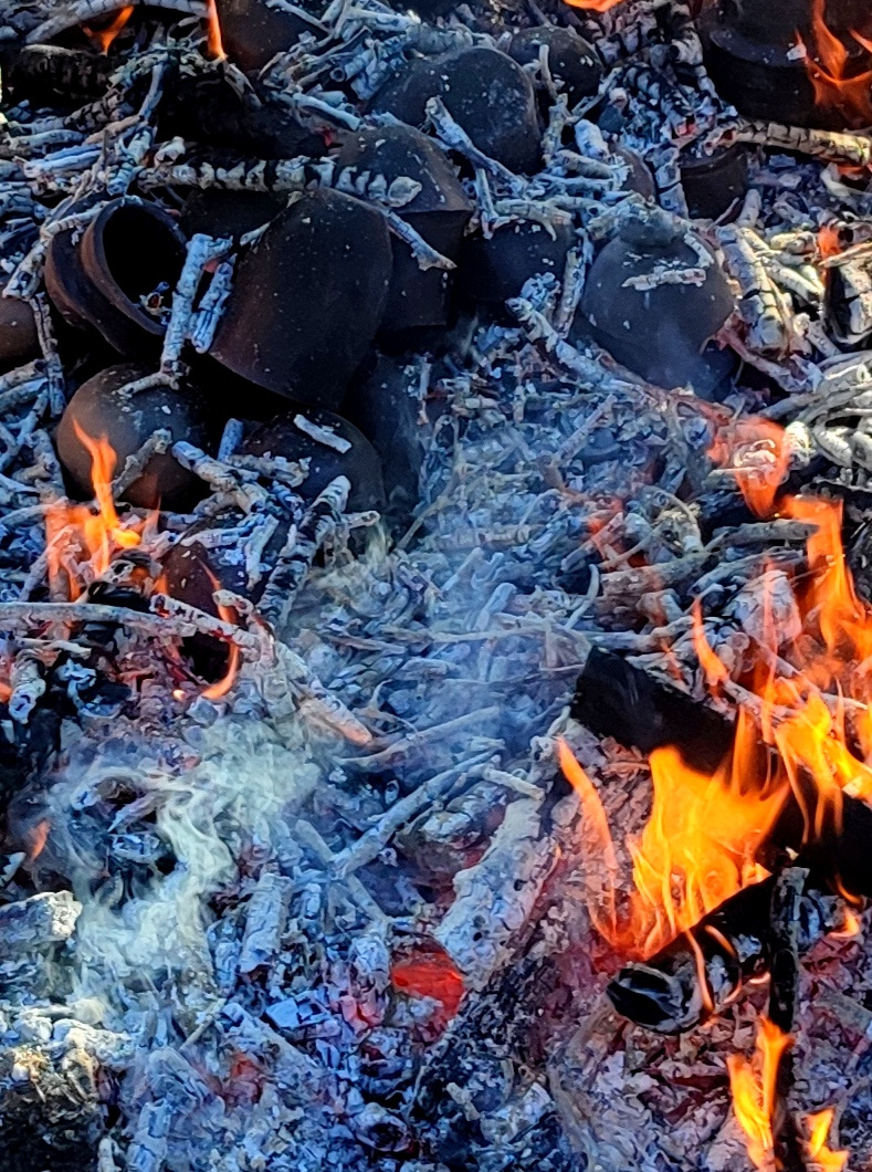 Final stage of reduction by incorporating manure to result a black color "statement " to shitposting