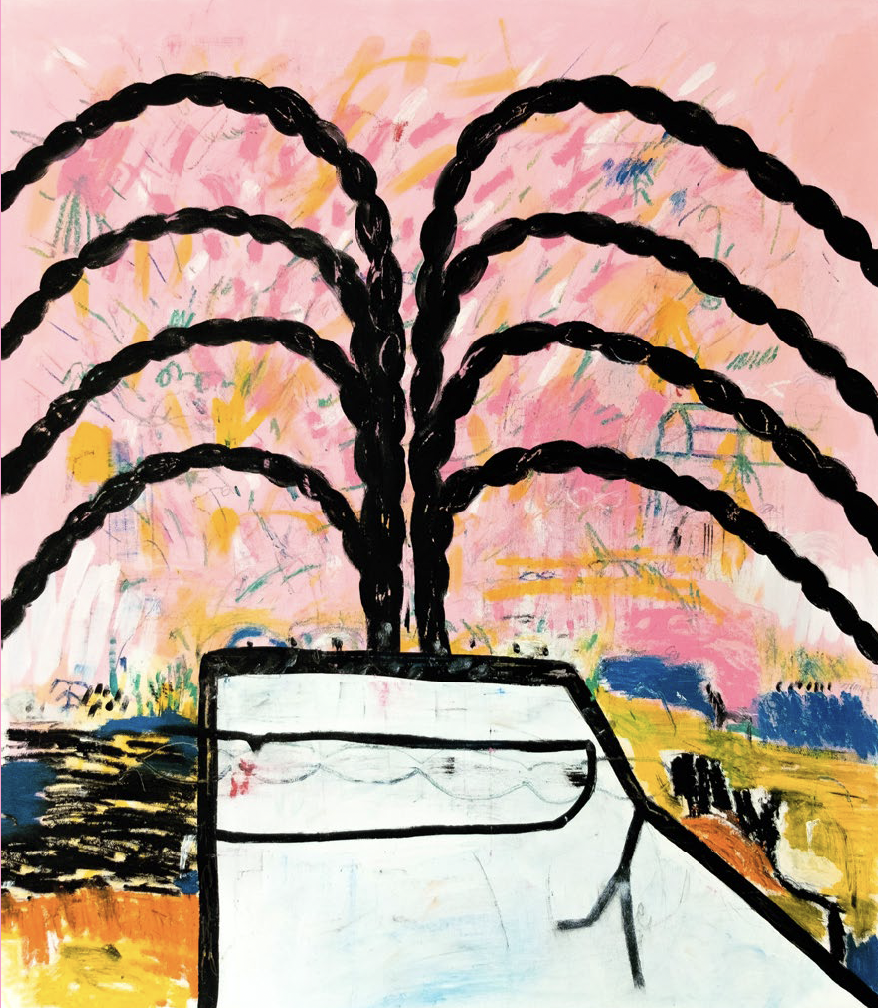 Diaphragmatic Breathing by Primitive RE. Painting Available at Colonna Contemporary