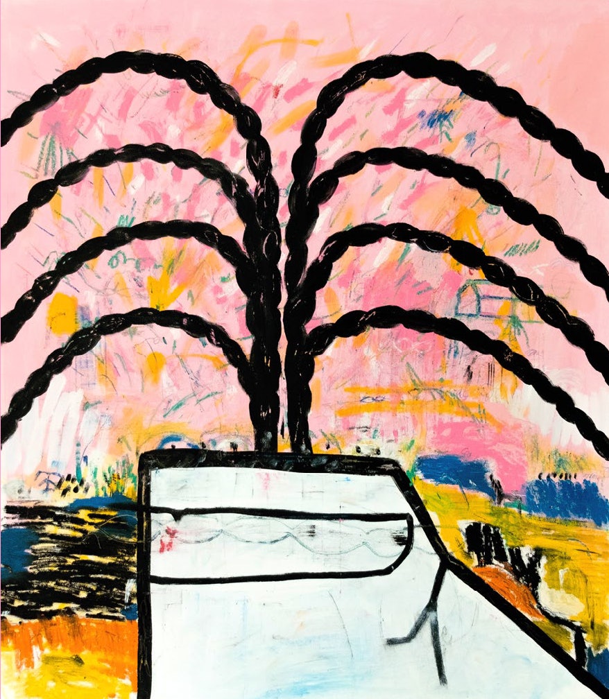 Diaphragmatic Breathing by Primitive RE. Painting Available at Colonna Contemporary