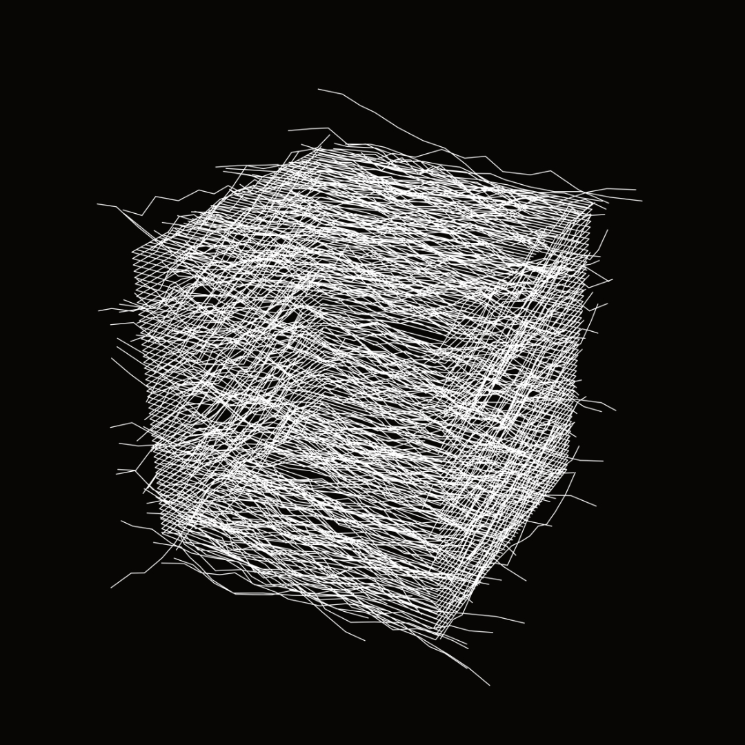 Hans Dehlinger, LINE CUBE #1, 2024. 