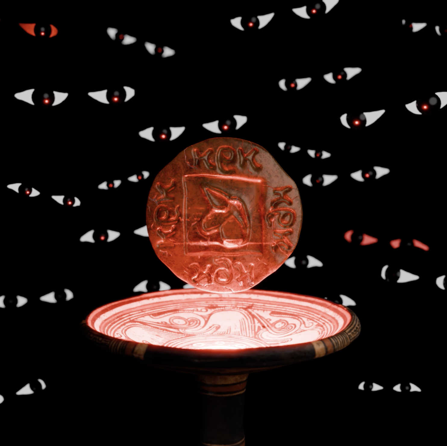 Digital Charon's obol "Uniswap" -3d asset