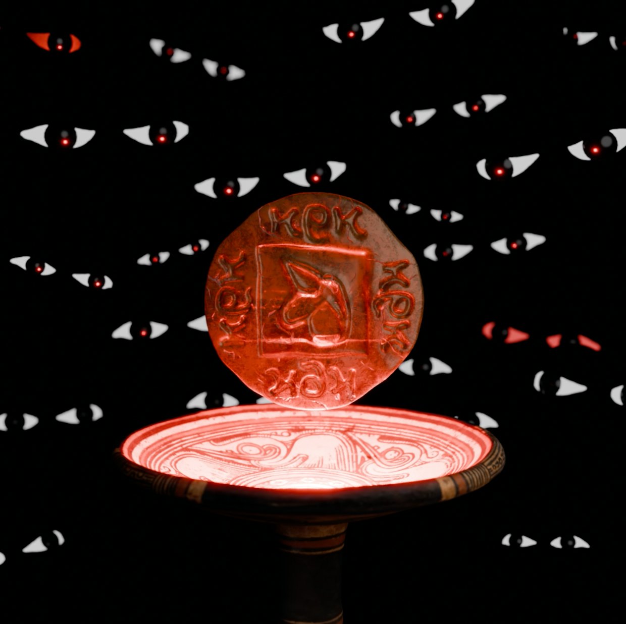 Digital Charon's obol "Uniswap" -3d asset